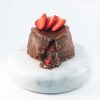 fondant nutella fraise